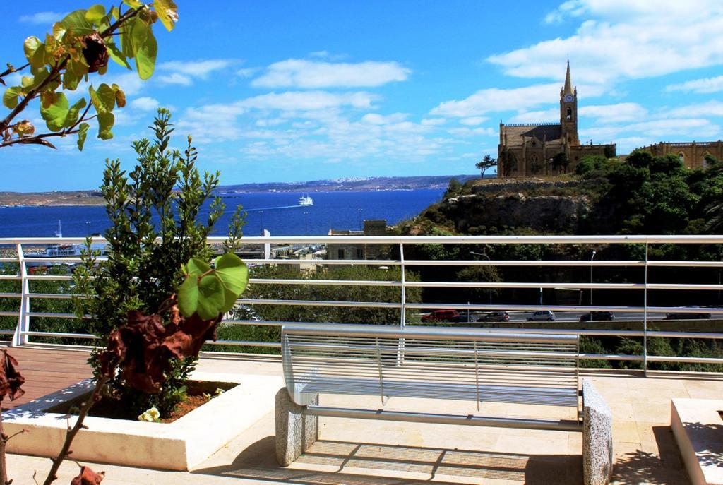 Għajnsielem Seaview Luxury Penthouse With Shared Swimming Pool 아파트 외부 사진