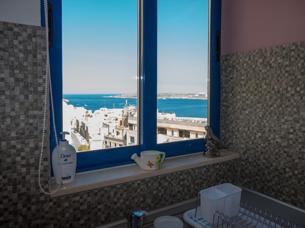 Għajnsielem Seaview Luxury Penthouse With Shared Swimming Pool 아파트 외부 사진