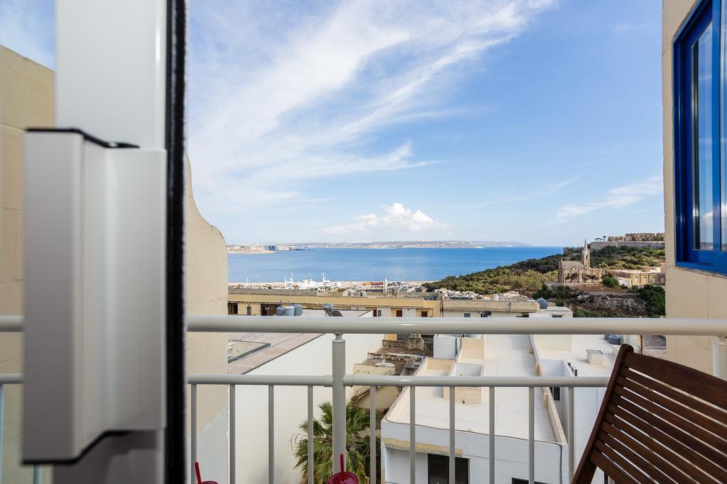 Għajnsielem Seaview Luxury Penthouse With Shared Swimming Pool 아파트 외부 사진